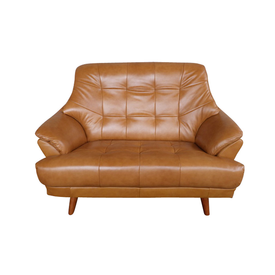 ソファHY2766【本革】2人掛け【送料・開梱設置無料】 キャメルレザー