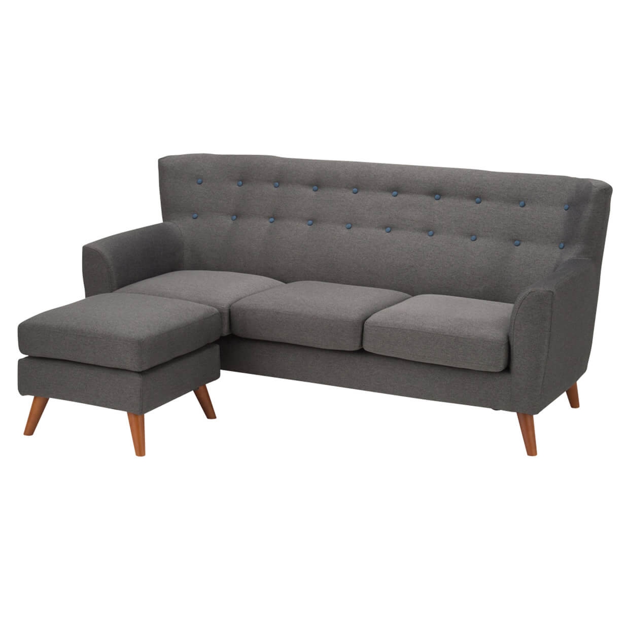 ソファHY7741 2人掛けセット（オットマン付き）【送料・開梱設置無料