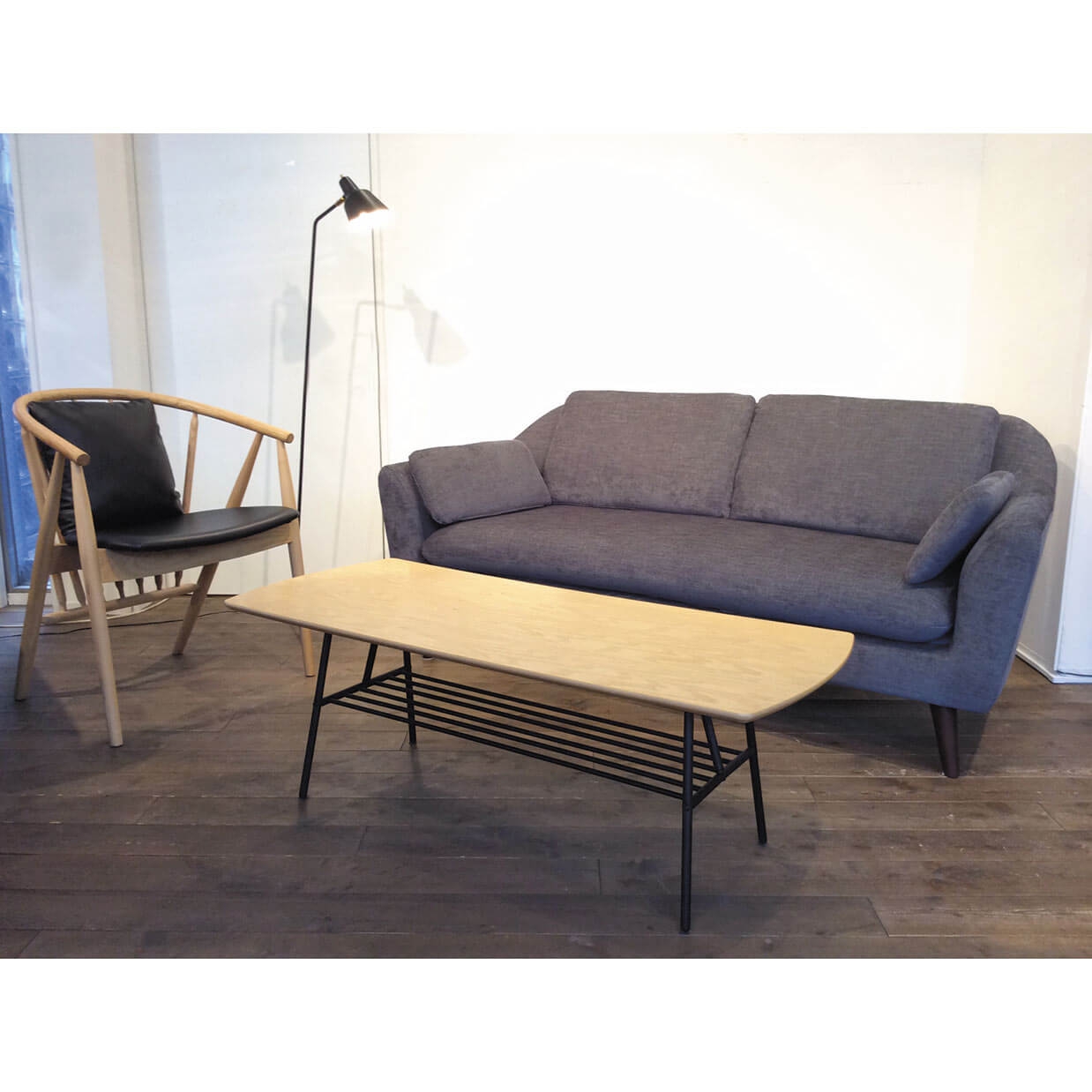 ソファTD7903 3人掛け【送料・開梱設置無料】 グレー | NOCEノーチェ