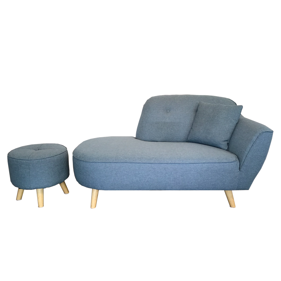 ソファYU8946B(オットマン付き)【送料・開梱設置無料】 ブルー 通販