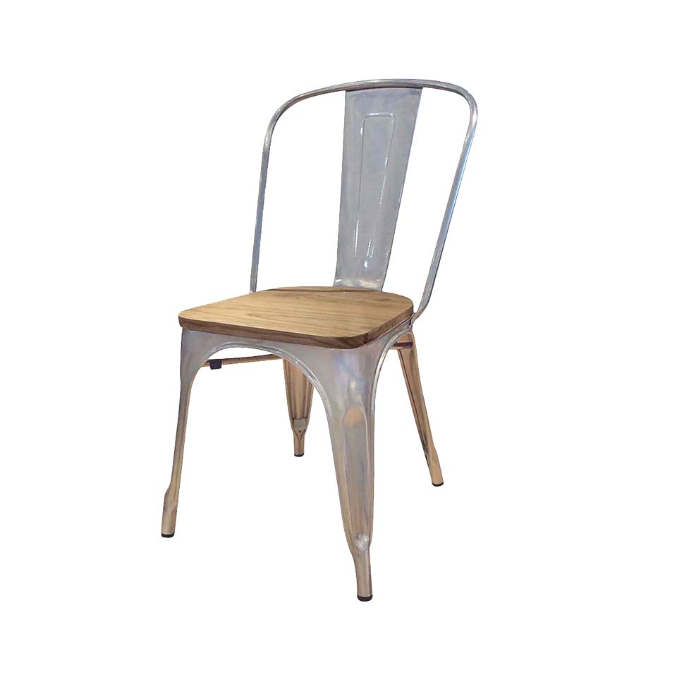 チェアT3534M1【送料無料】 ガルバナイズド/ナチュラル | NOCEノーチェ