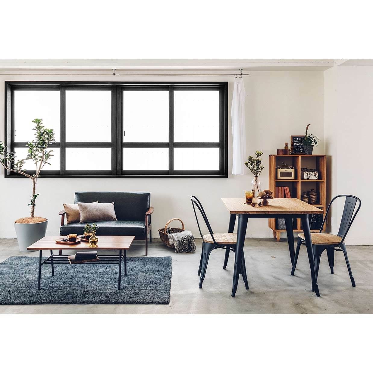 テーブルTC-80MZD【送料無料】 Nブラック/ナチュラル | NOCEノーチェ