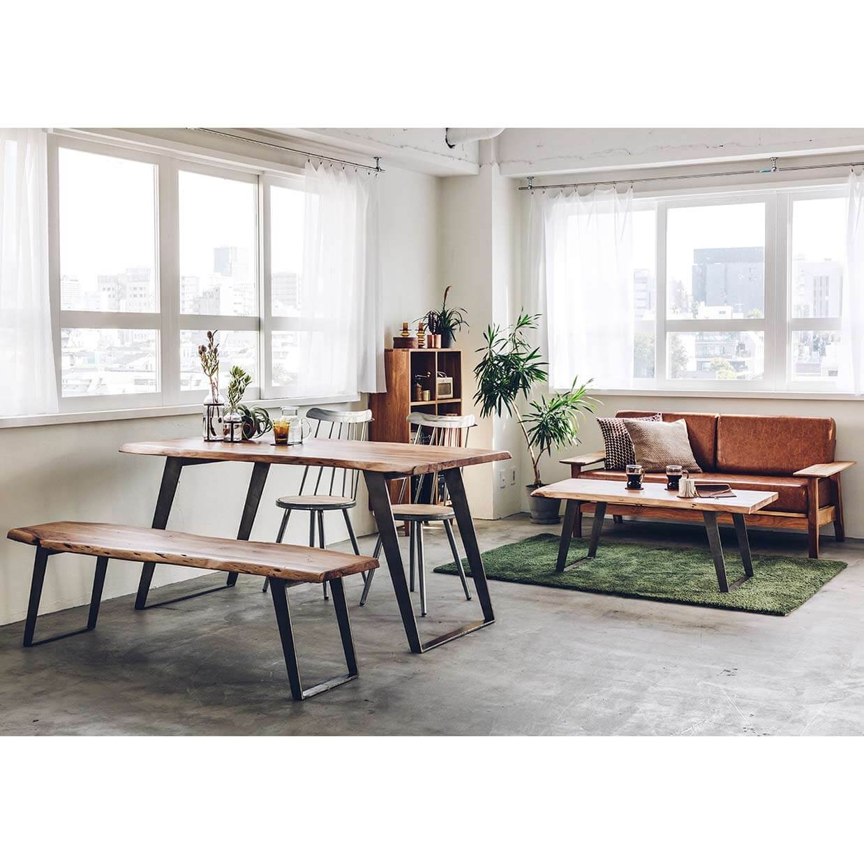 チェアG5041TM【送料無料】 ガルバナイズド/ナチュラル | NOCEノーチェ