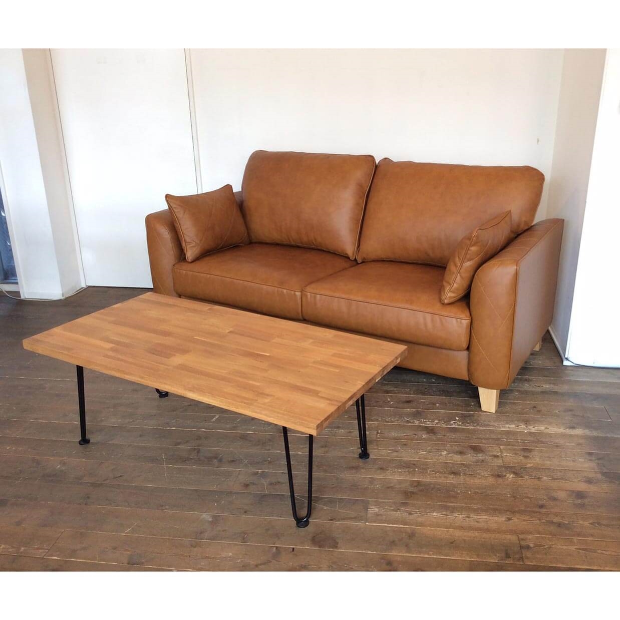 ソファ【本革】S8047【送料・開梱設置無料】 キャメル | NOCEノーチェ