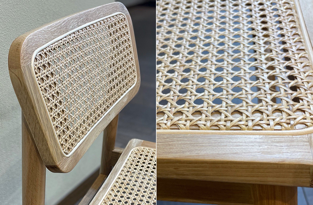 オーク天然木とラタンのレトロな雰囲気をまとったチェア | NOCE