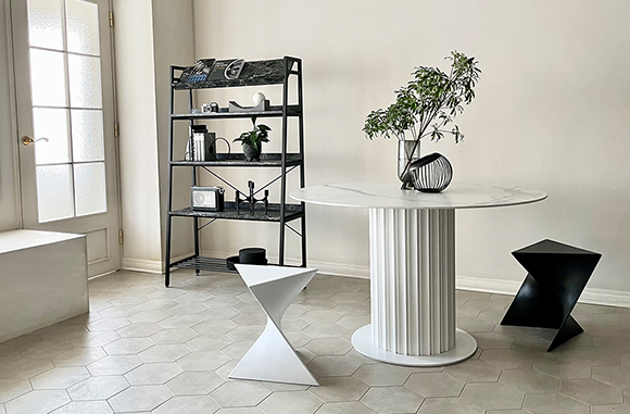 高級大理石模様のセラミック天板が豪華なダイニングテーブル | NOCE