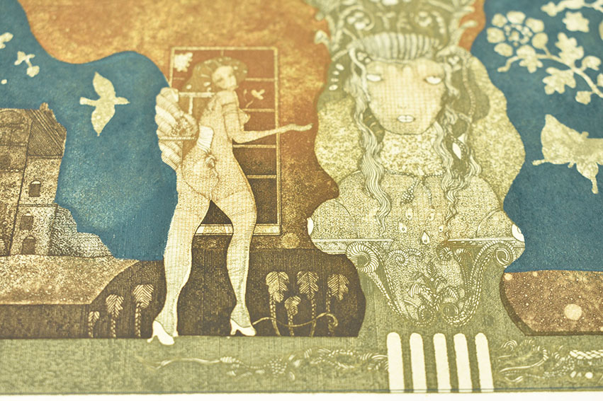 山下清澄版画「想像の様な女達XI」 | Natsume Books