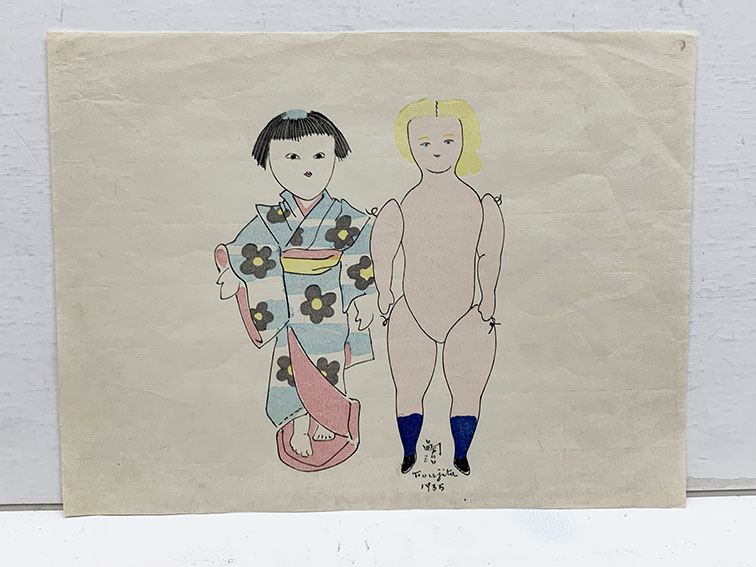 藤田嗣治版画「人形」 | Natsume Books