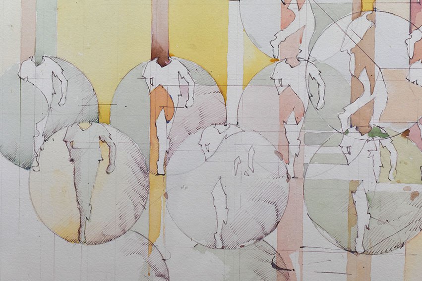 宇佐美圭司画額「100枚のドローイングより No.75」 | Natsume Books