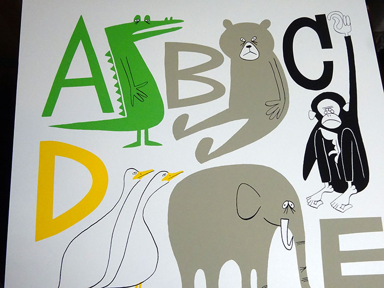 花井祐介版画「東山動物園」 | Natsume Books