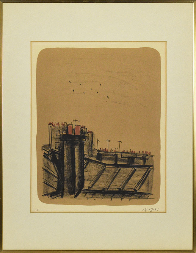 香月泰男版画額「作品」 | Natsume Books