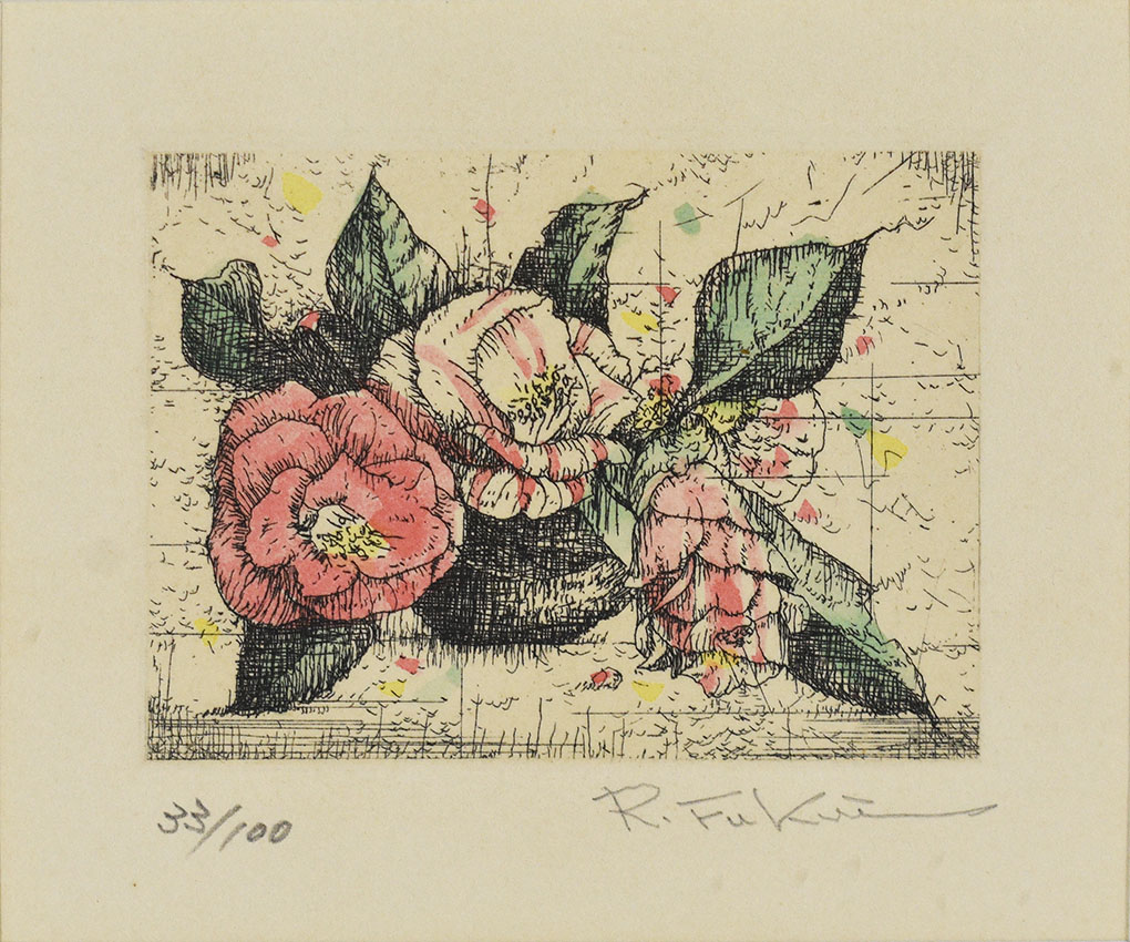 福井良之助版画額「明石潟」 | Natsume Books