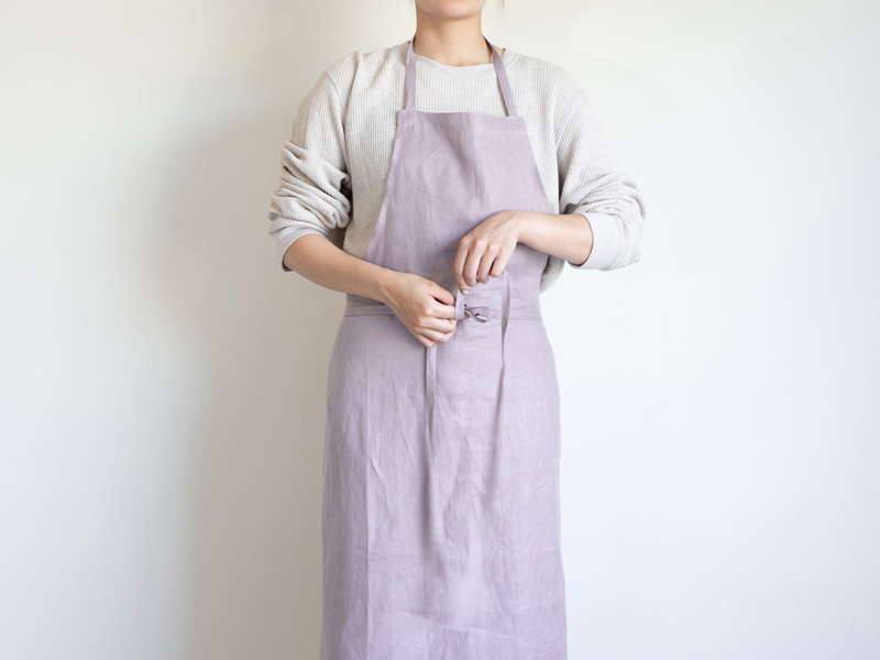 natsusobiku online store - AY40 STYLISH APRON リネン2wayエプロン C
