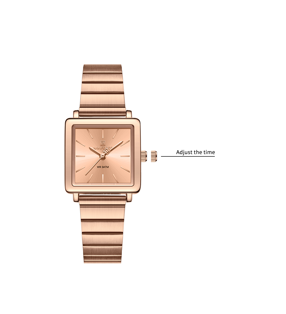 OEM NAVIFORCE NF5048 Stylish Square Women's Watch with Japanese