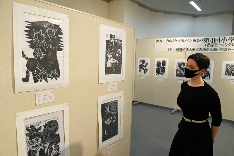 青森で日米小学生の版画作品展｜なびたび北東北