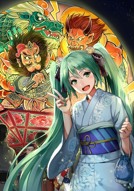 初音ミク×ねぷた 街中に／弘前｜なびたび北東北