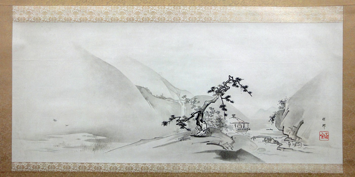 橋本雅邦 渓経牧童図/Web書画ミュージアム