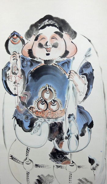 岡本一平 恵比須大黒(双幅)/Web書画ミュージアム