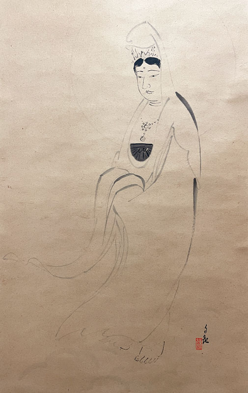 岡田茂吉 霊界遊行観音/掛け軸(Hanging scrolls) 絵画の買取 販売 鑑定