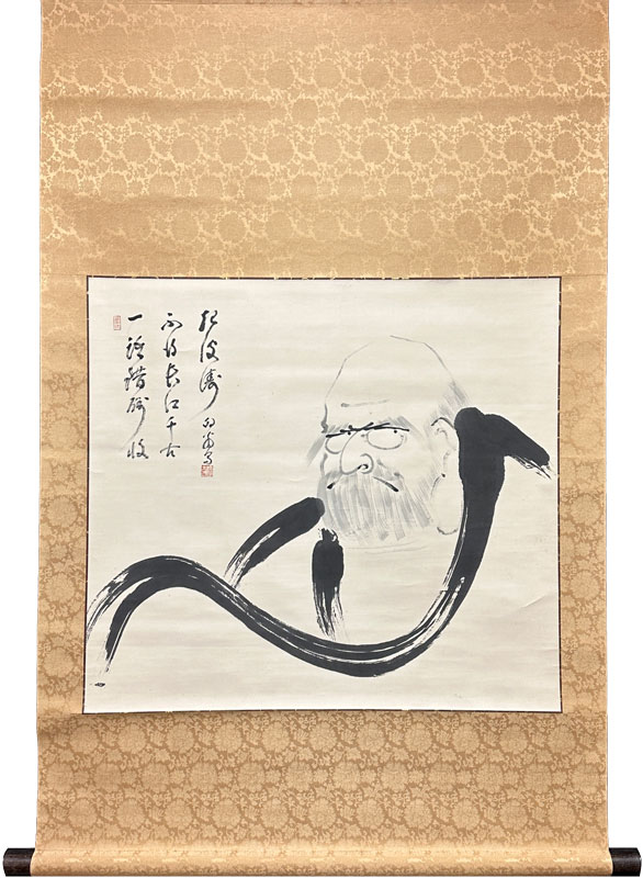 真作】総持寺貫主/杉本道山/達磨画賛/掛軸/名家伝来/AA-241 - メルカリ