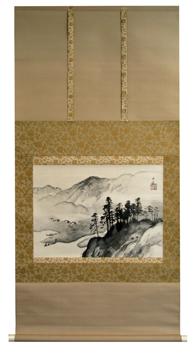 川合玉堂 湖山雨後/Web書画ミュージアム