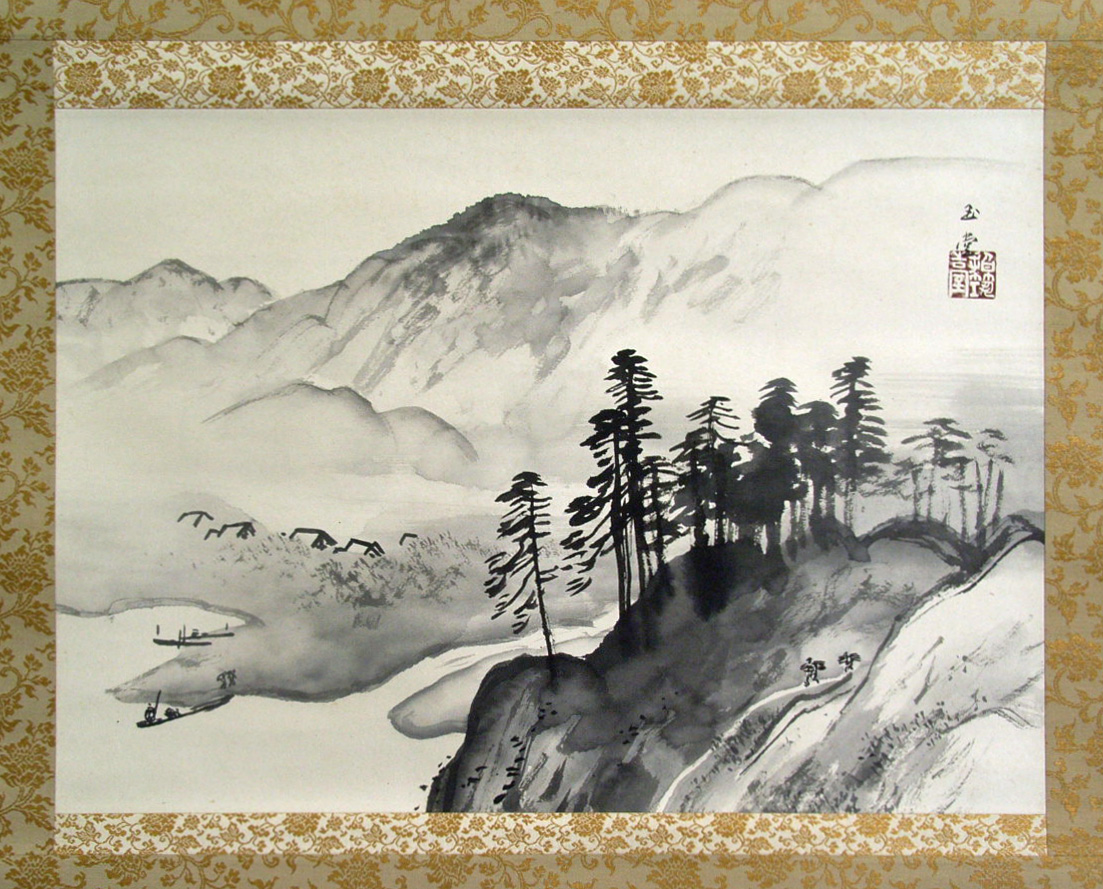 川合玉堂 湖山雨後/Web書画ミュージアム