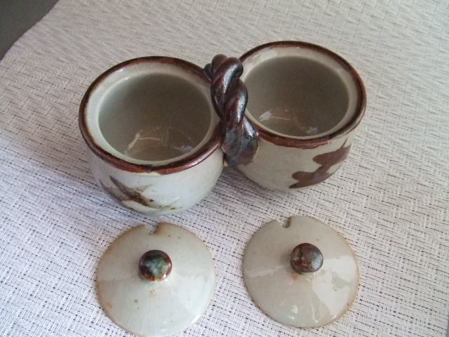 2くち蓋物 仕切蓋物｜中村陶器 信楽焼の通販サイト （滋賀/陶器