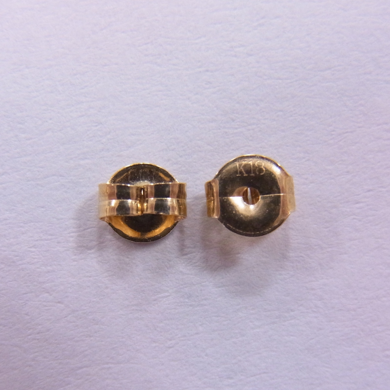 K18 ピアスキャッチ TSS (0.65用): K18(18金)│アクセサリーパーツの