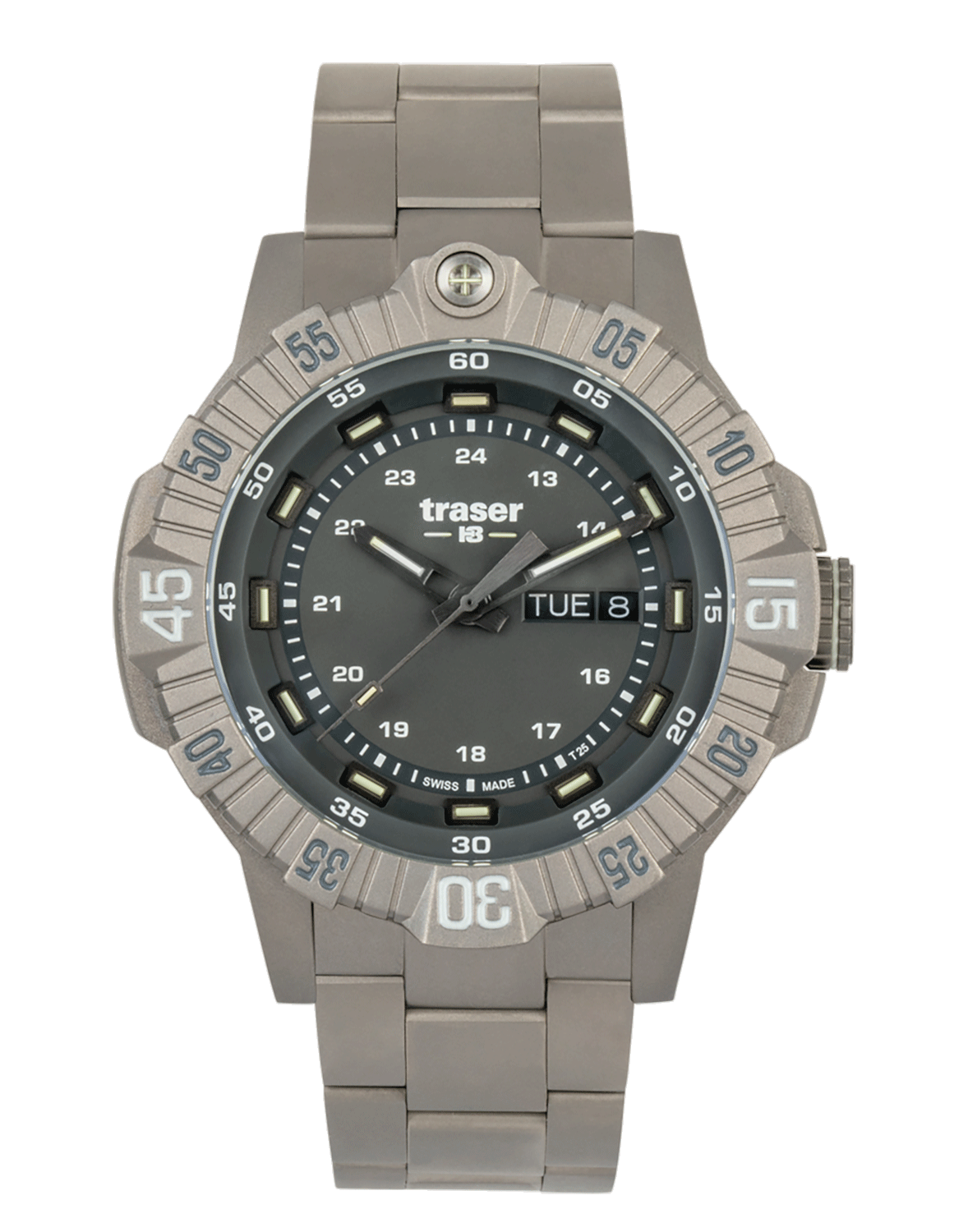 ミリタリーウォッチ P99 T Tactical Gray Titanium Band traser H3