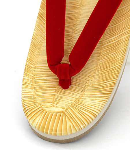 草履ラバー（赤） -商品詳細：浅草中屋「祭り用品」専門店 オンライン