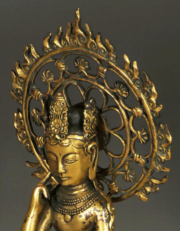 古美術 波兎 / 金銅弥勒菩薩半跏思惟像 白鳳時代