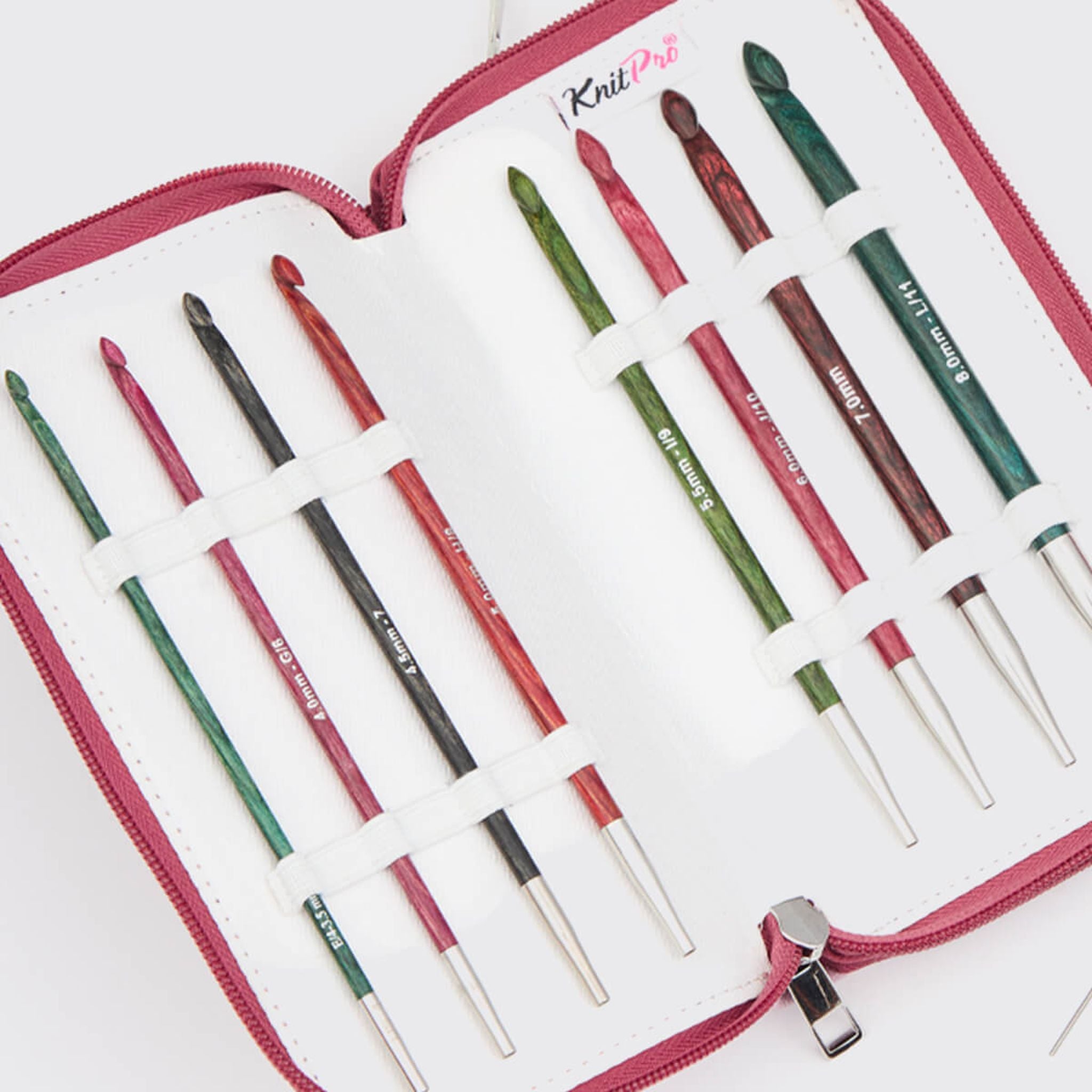 ニットプロ（KnitPro） チュニジアンかぎ針セット 15cm 8サイズ 木製