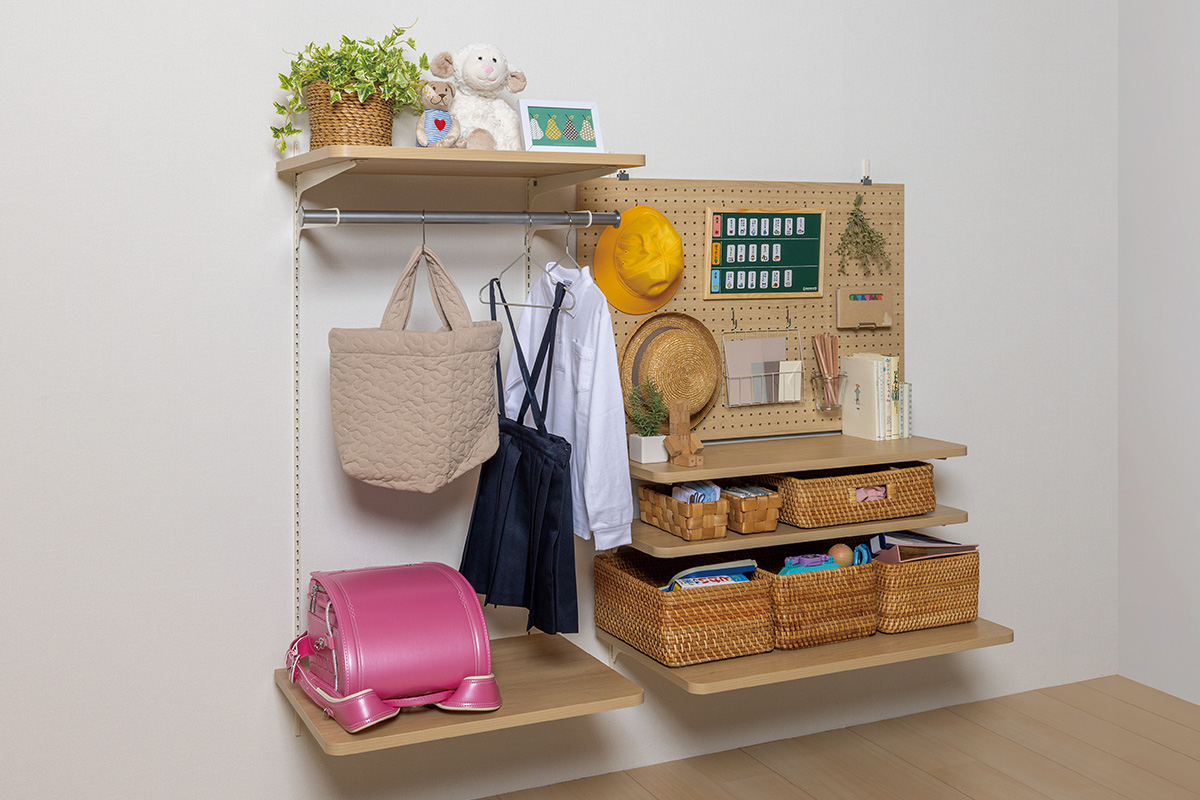 玄関・クローゼット収納 | アームハング棚柱SS | 収納なら南海プライウッド