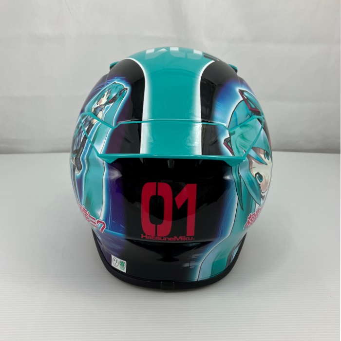 Z-8 初音ミク TC-4 GREEN/BLACK フルフェイスヘルメット｜フルフェイス