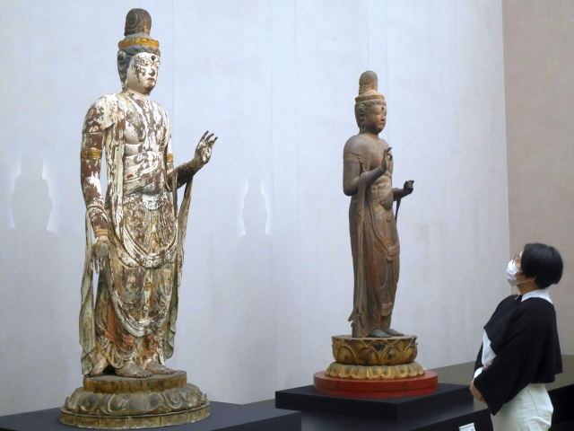きょう3月21日から奈良博なら仏像館 - 不退寺本尊「聖観音菩薩立像