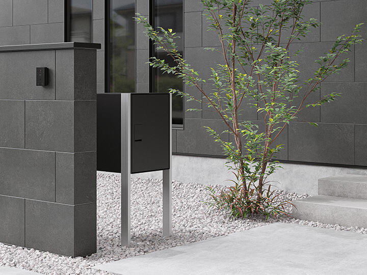 宅配ボックス Nasta Box LIGHT（サイズ：L）前入前出／アナログキー