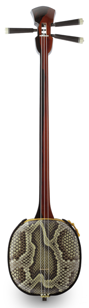 逸品三線】シラタ入り縞黒檀「真壁型」強化張り三線｜三線専門店ナビィ三線