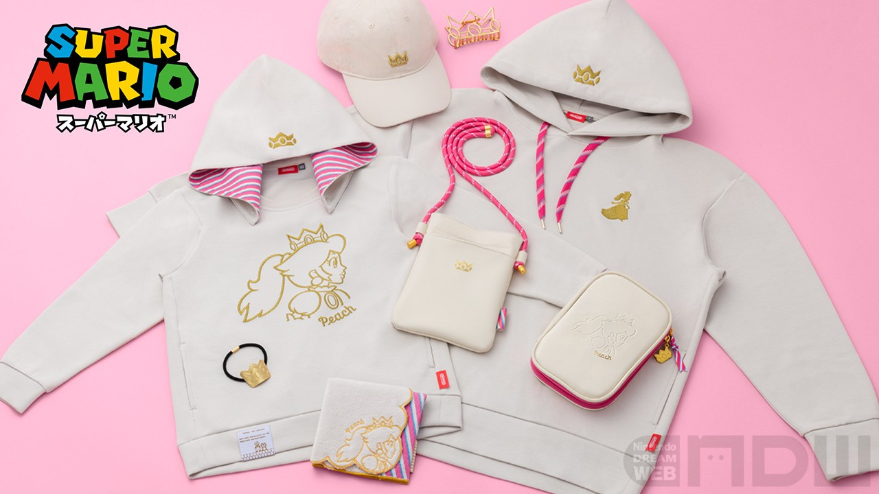任天堂オフィシャルストアにて、ピーチをテーマにしたグッズが発売