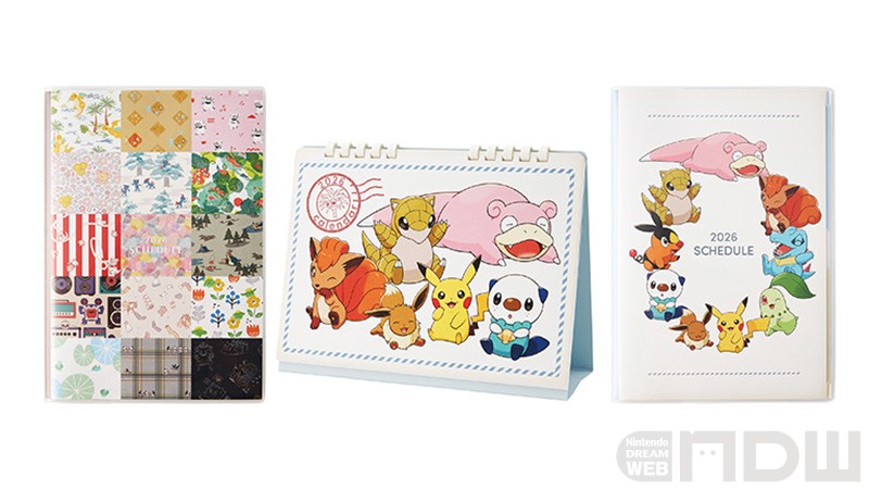 2026年はポケモンでスタート！ 「B6スケジュール帳」「卓上カレンダー
