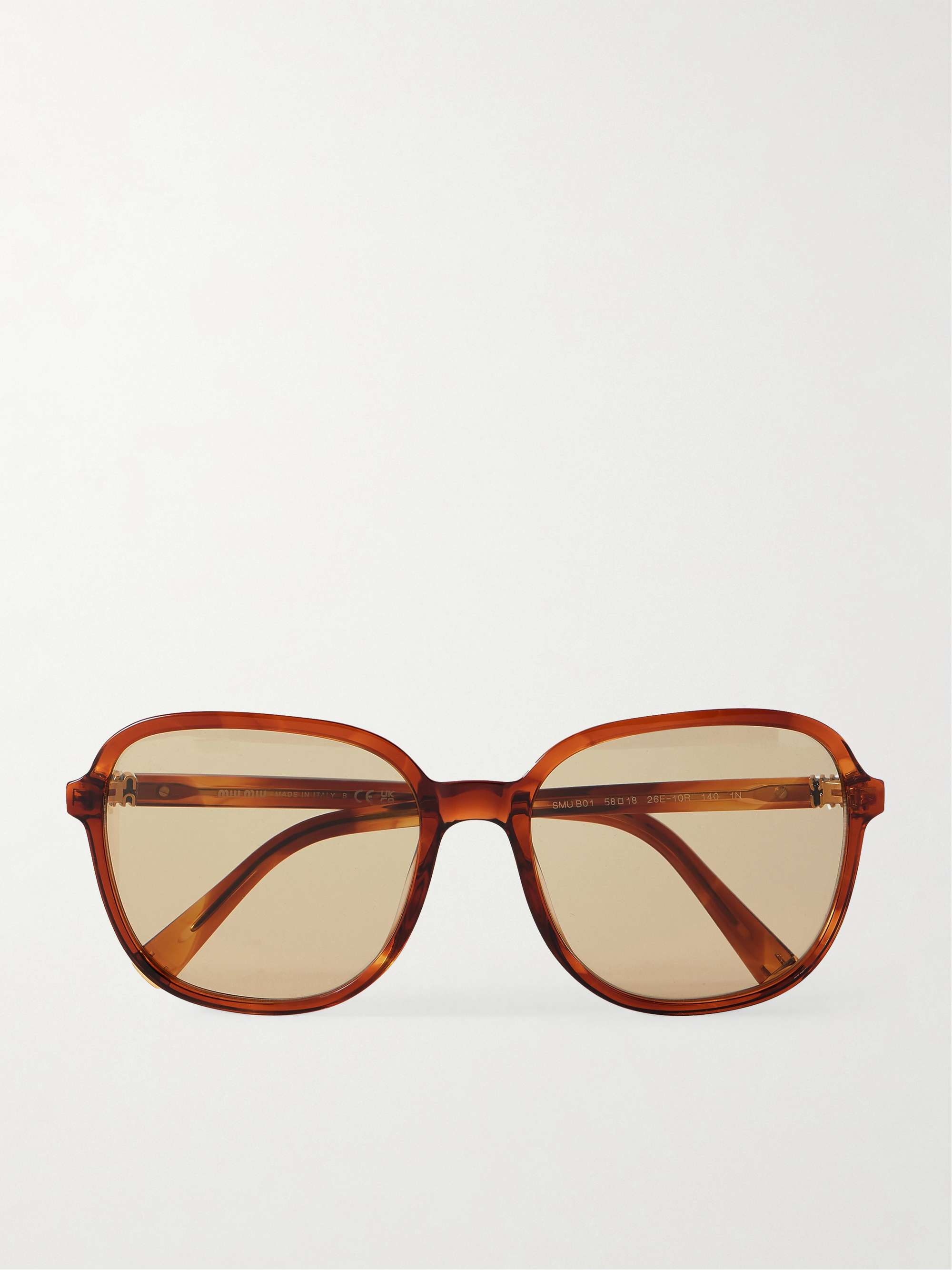 MIU MIU Round-frame acetate sunglasses | NET-A-PORTER