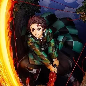 買取】竈門炭治郎 ヒノカミ神楽 円舞 「鬼滅の刃」 プラスチック製塗装