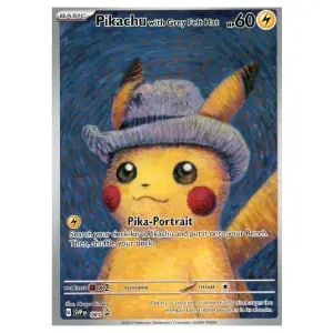 Pikachu with Grey Felt Hat [ゴッホ美術館コラボピカチュウ] SVP EN