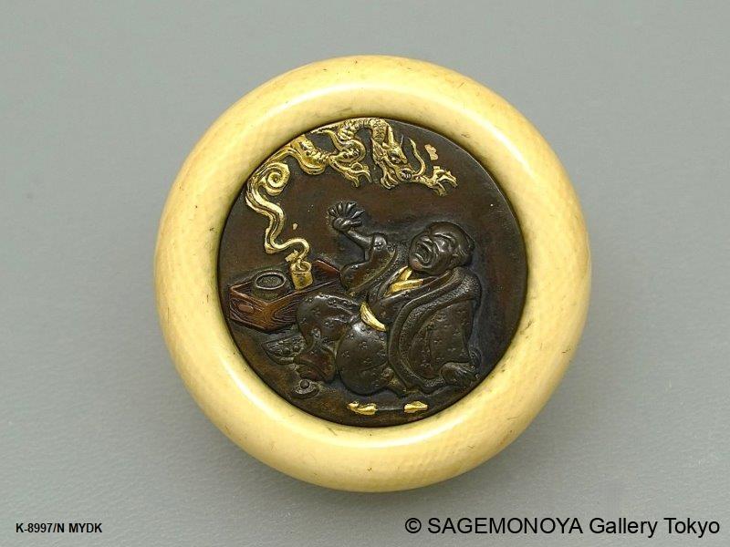 Manju,Ryusa,Kagamibuta Netsuke｜SAGEMONOYA