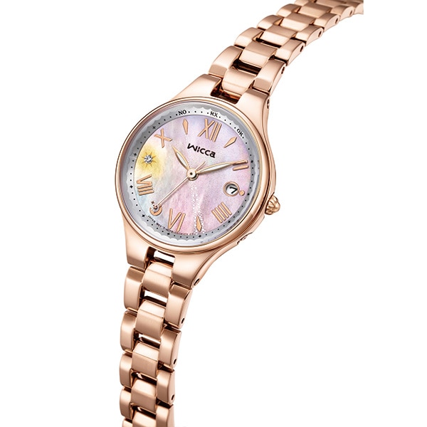 wicca ソーラーテック電波時計 KS1-864-93 限定モデル レディース