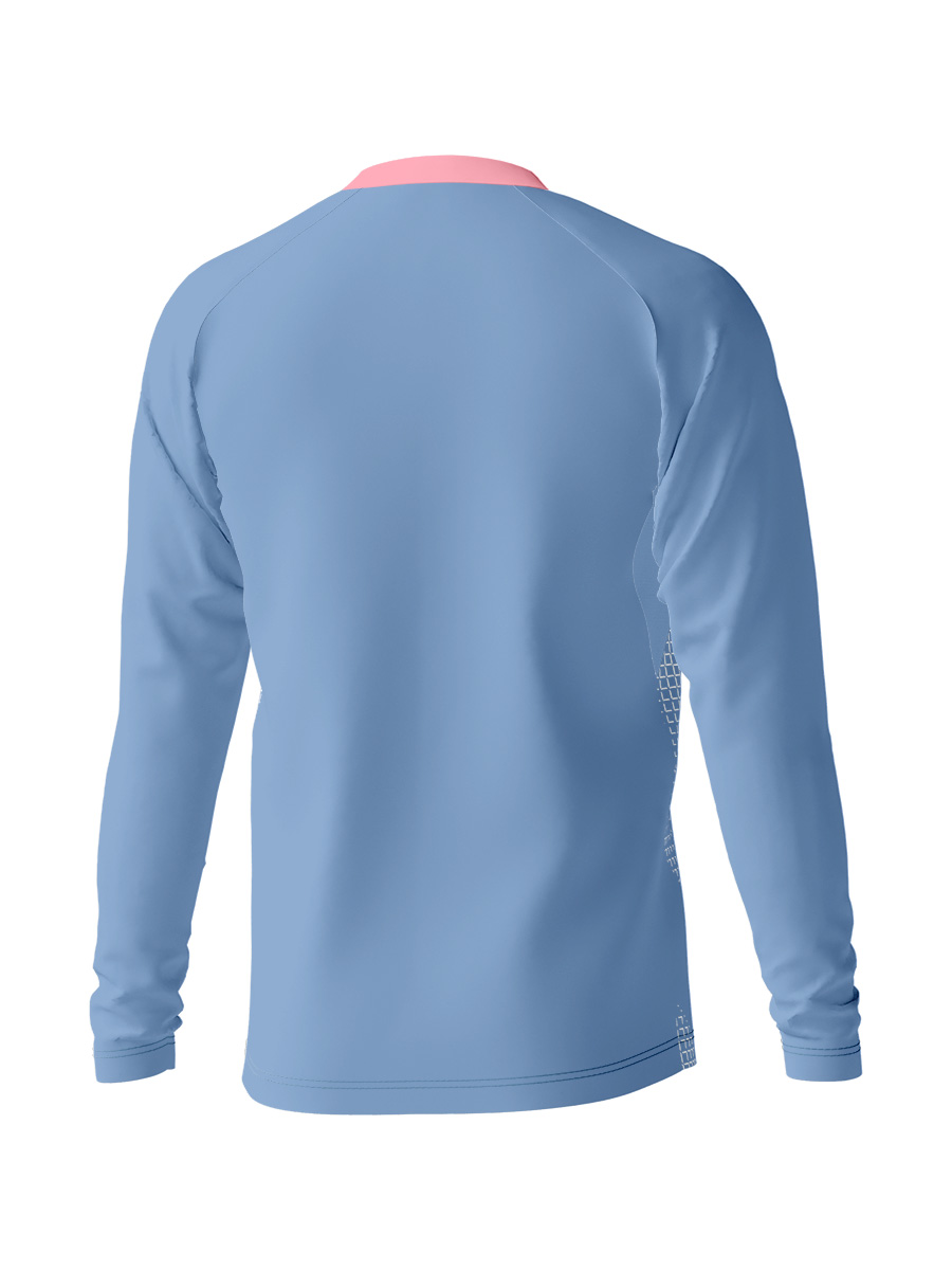 昇華】長袖ラグランスリーブゲームシャツ/Vボーダー｜JMFC0222