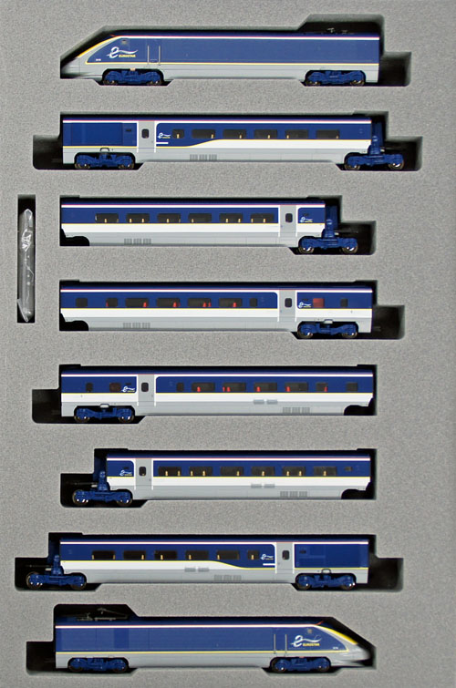 EUROSTAR New Color e300 Train - 8 Cars Set - Kato 10-1297