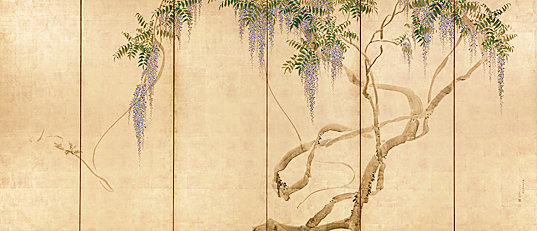 藤花図｜根津美術館