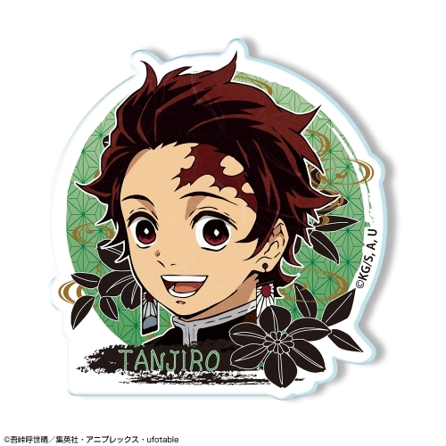 鬼滅の刃 アクリルバッジ デザイン 01 (竈門炭治郎) グッズ - Neowing