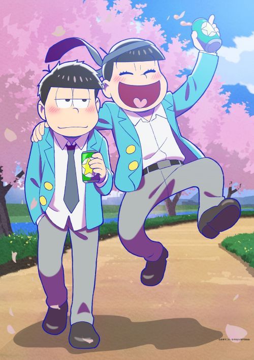 おそ松さん 【描き下ろし】 B3 タペストリー 一松 & 十四松 グッズ