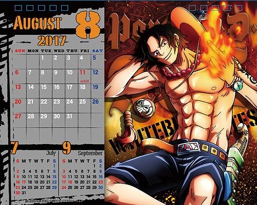 卓上 ONE PIECE BODY CALENDAR [2017年カレンダー] アニメ グッズ